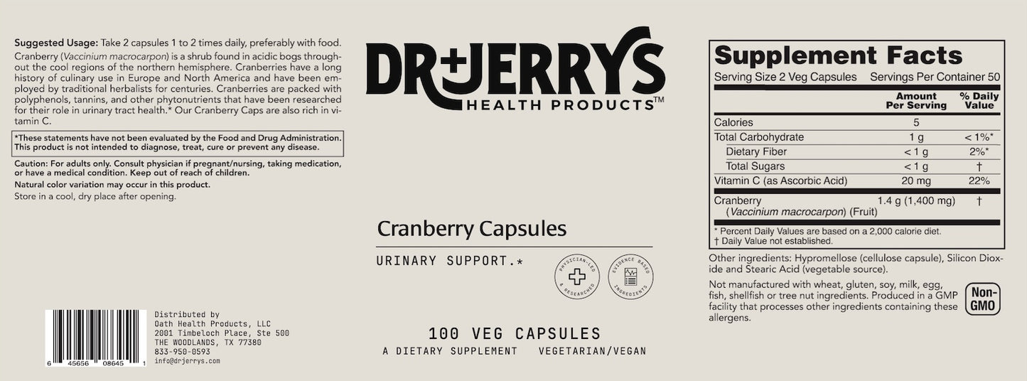 Dr. Jerry's UTI Prevention Bundle (Cranberry, Probiotics)