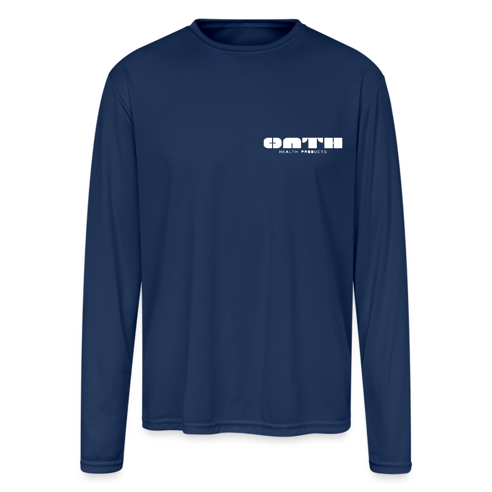 OATH Sports - Men's Moisture Wicking Performance Long Sleeve T-Shirt - navy