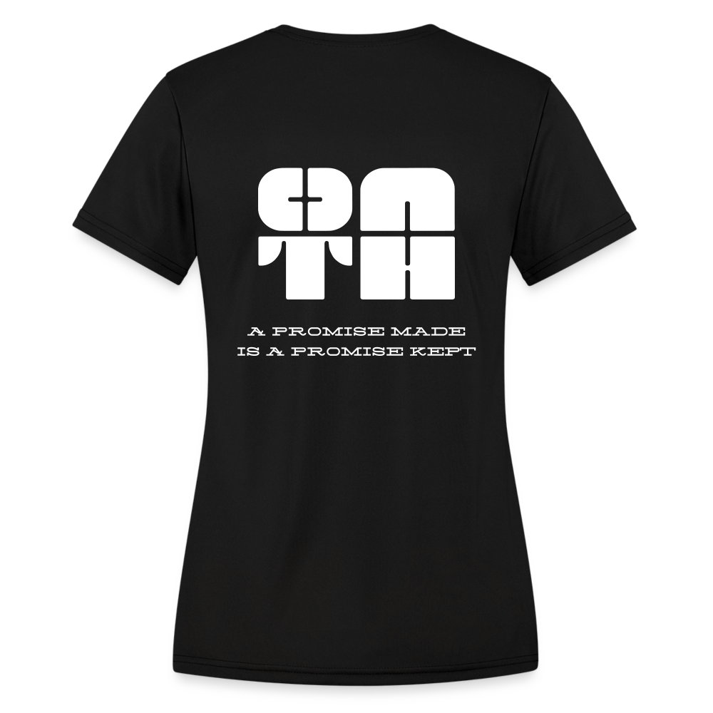 Women's Moisture Wicking Performance T-Shirt - Black - black