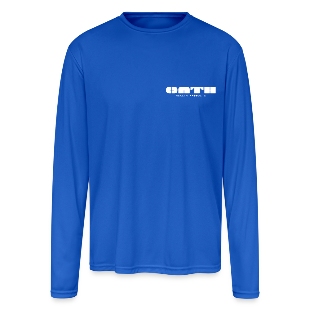 OATH Sports - Men's Moisture Wicking Performance Long Sleeve T-Shirt - royal blue