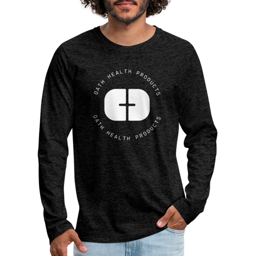 OATH Men's Premium Long Sleeve T-Shirt - charcoal grey