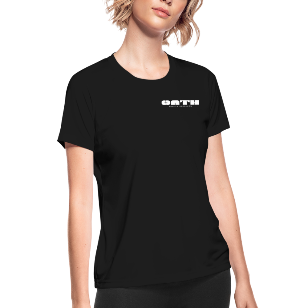 Women's Moisture Wicking Performance T-Shirt - Black - black