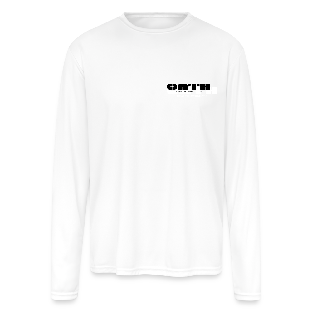 OATH Men's Moisture Wicking Performance Long Sleeve T-Shirt - White - white