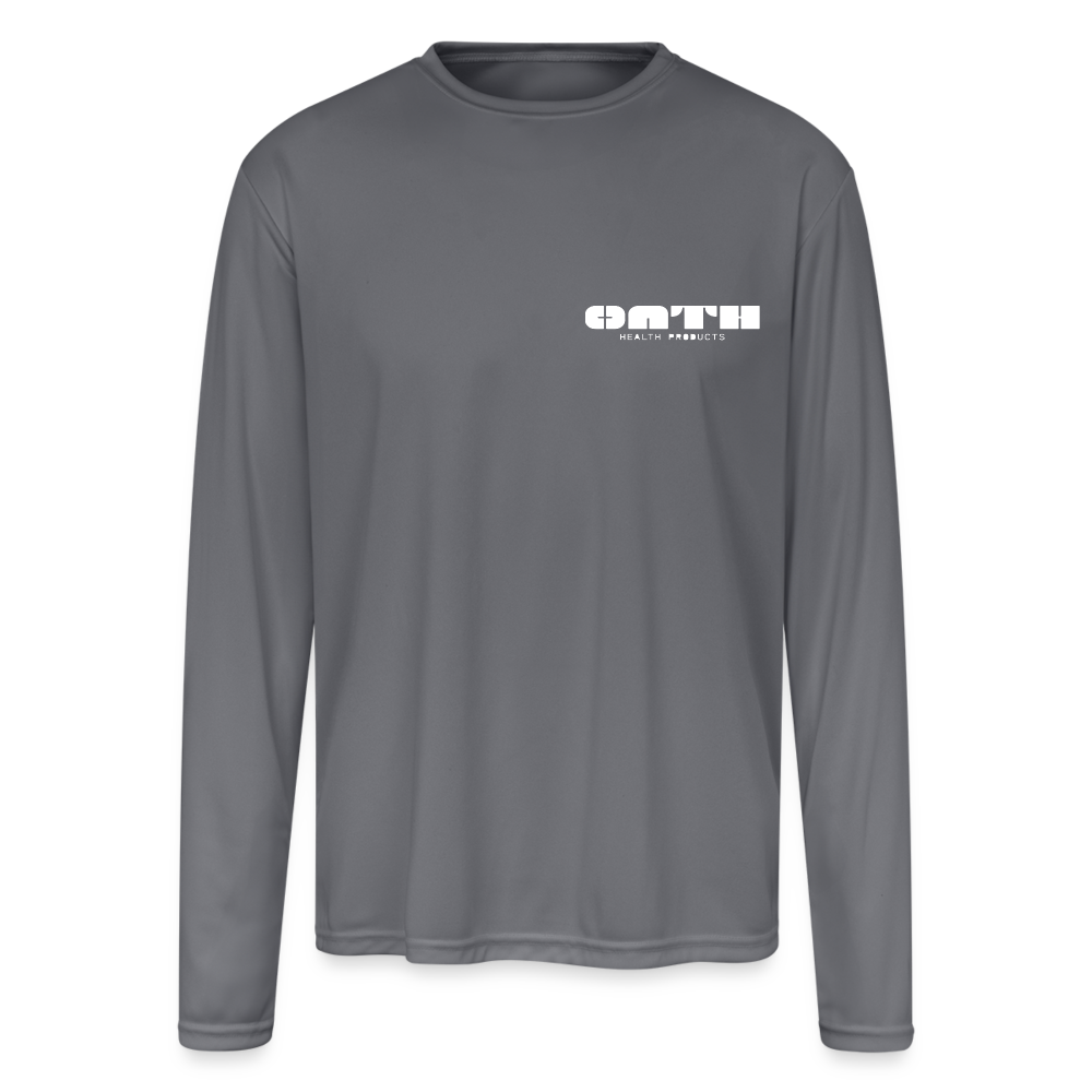 OATH Sports - Men's Moisture Wicking Performance Long Sleeve T-Shirt - gray