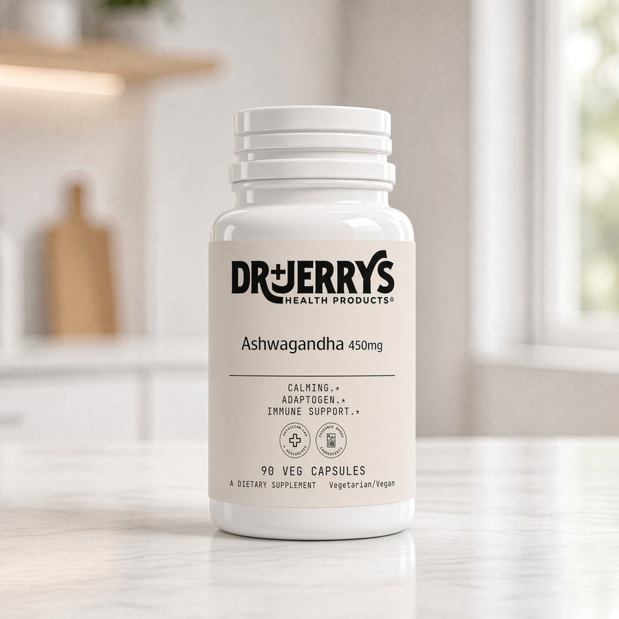 Dr. Jerry's Ashwagandha 450 mg, 90 vegan capsules