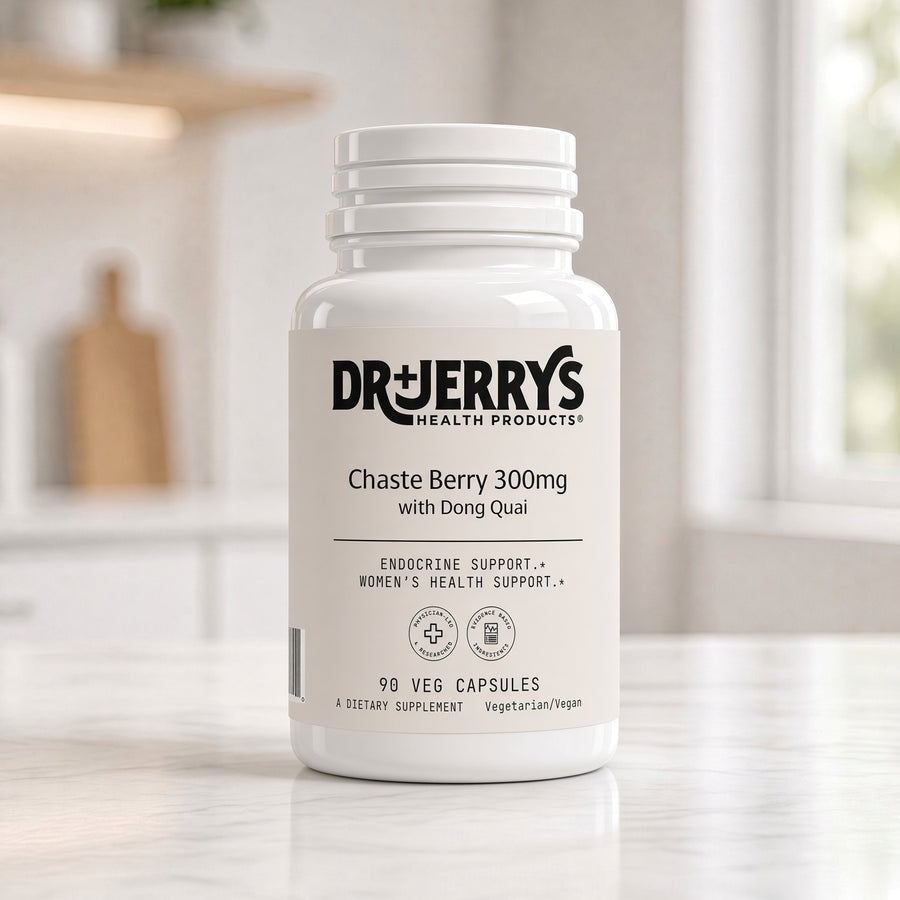 Dr. Jerry's Chaste Berry with Dong Quai, 90 vegan capsules