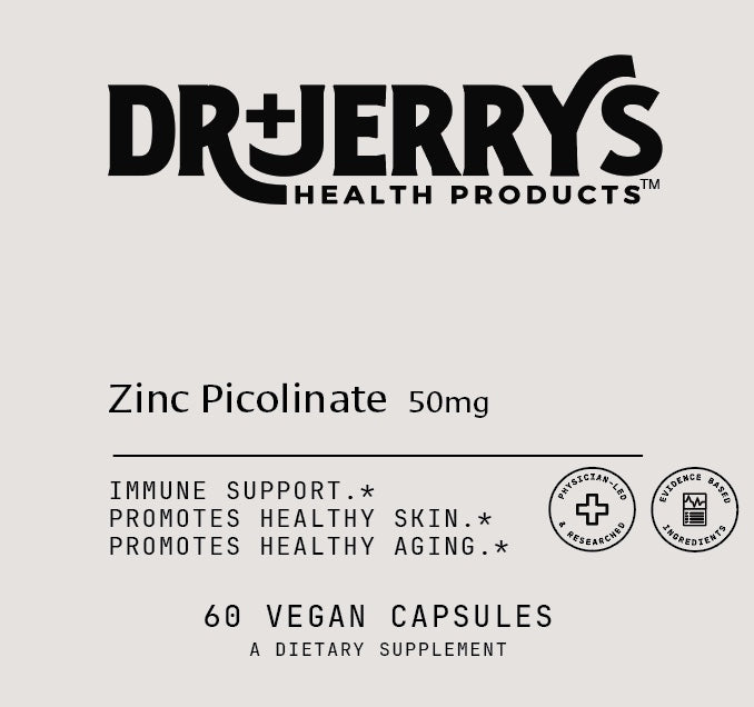 Dr. Jerry's Zinc Picolinate 50mg (60 Vegan Capsules)