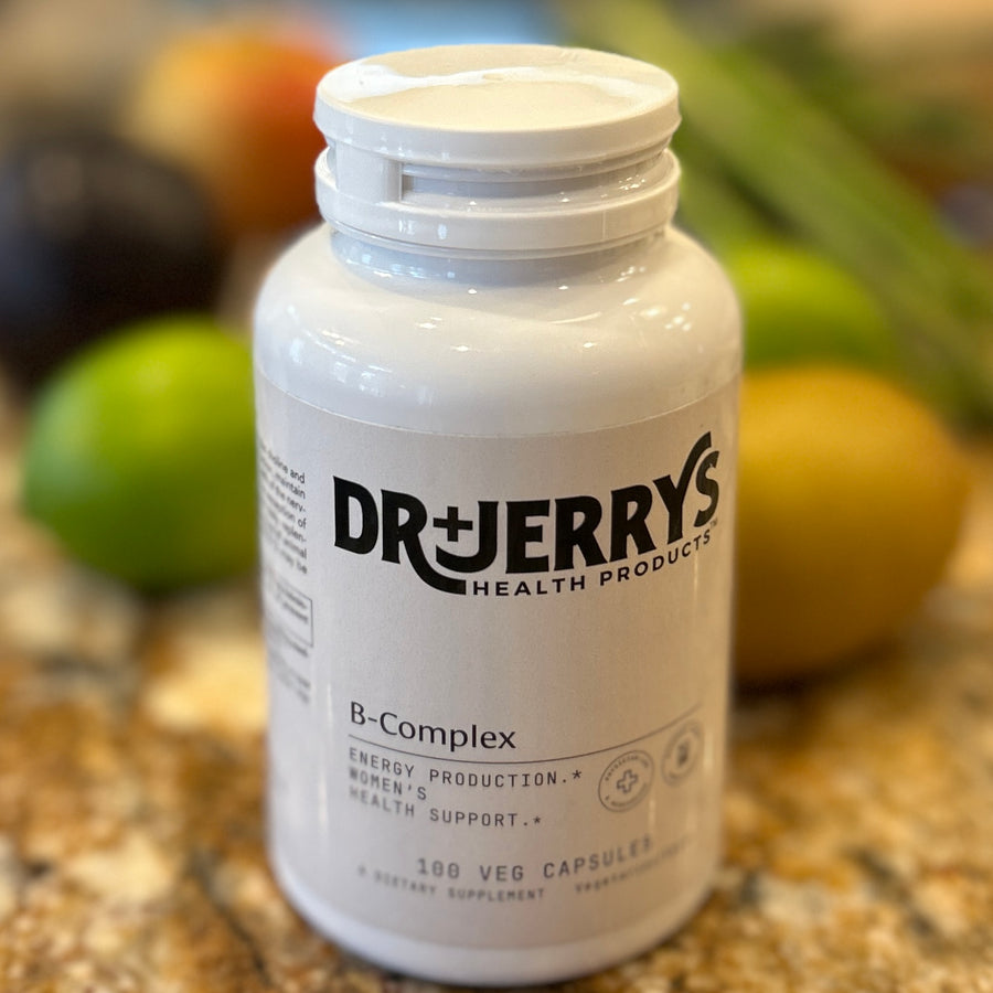Dr. Jerry's B-Complex, 100 vegan capsules bottle
