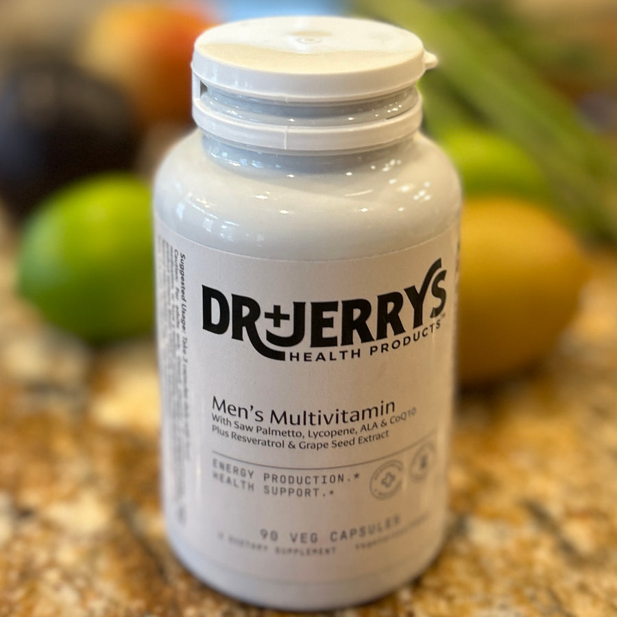 Dr. Jerry's Men's Multivitamin, 90 vegan capsules bottle