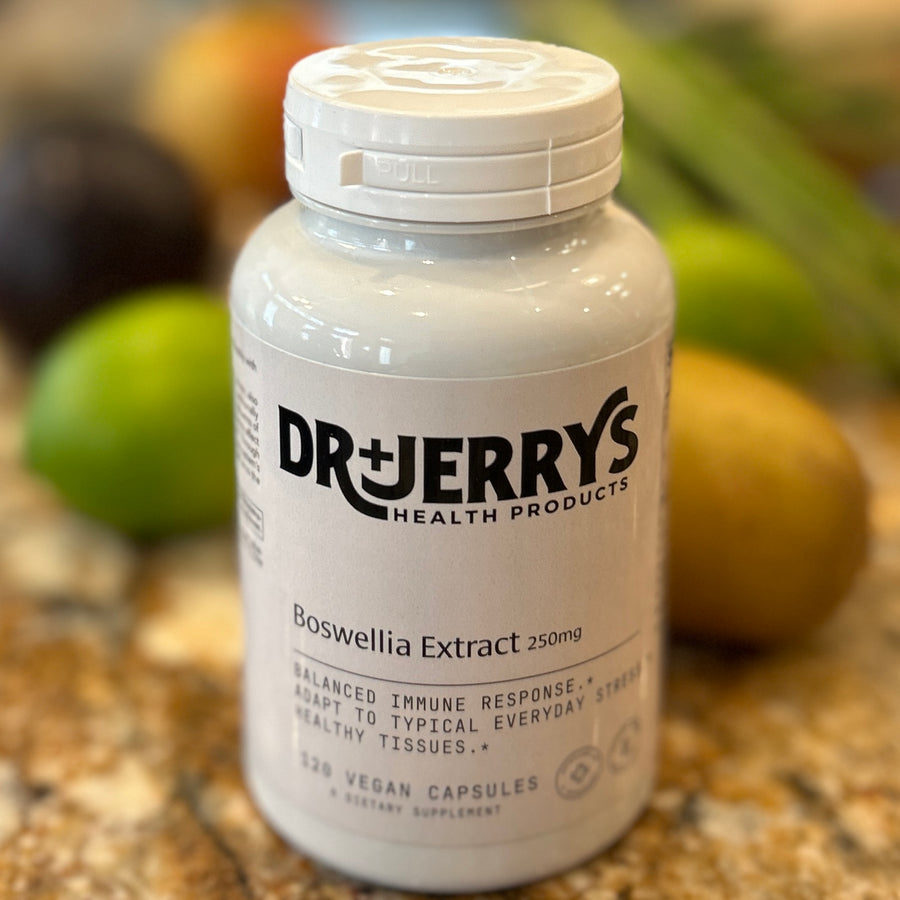 Dr. Jerry's Boswellia Extract 250 mg, 120 vegan capsules bottle
