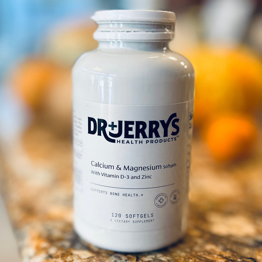 Dr. Jerry's Calcium & Magnesium with D-3 & Zinc, 120 softgels bottle