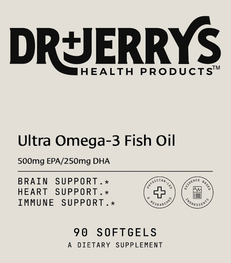 Dr. Jerry's Men's General Health Bundle (Men's Multivitamin, Ultra Omega-3, Probiotic, Vitamin D3)