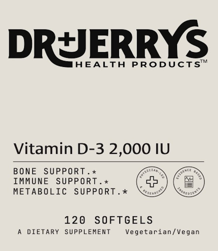 Dr. Jerry's Vitamin D-3 2000 IU (120 Softgels)