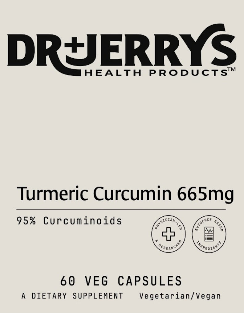 Dr. Jerry's Turmeric Curcumin 630mg (90 Vegan Capsules) - Brain and Immune Support