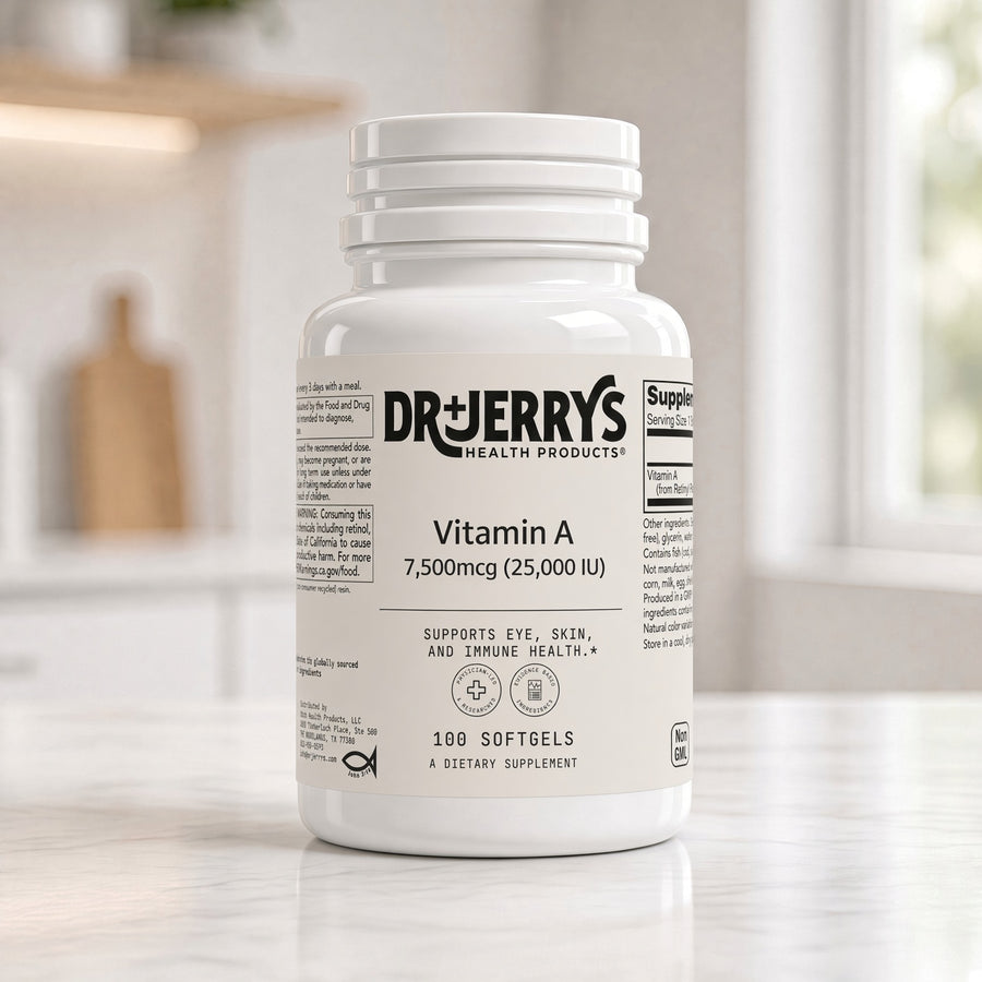 Dr. Jerry's Vitamin A 7,500 mcg, 100 softgels