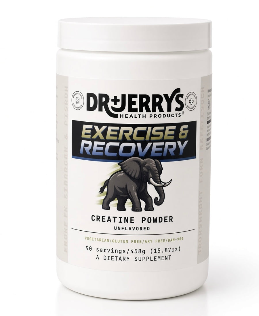 Dr. Jerry's Creatine Powder, Unflavored bottle