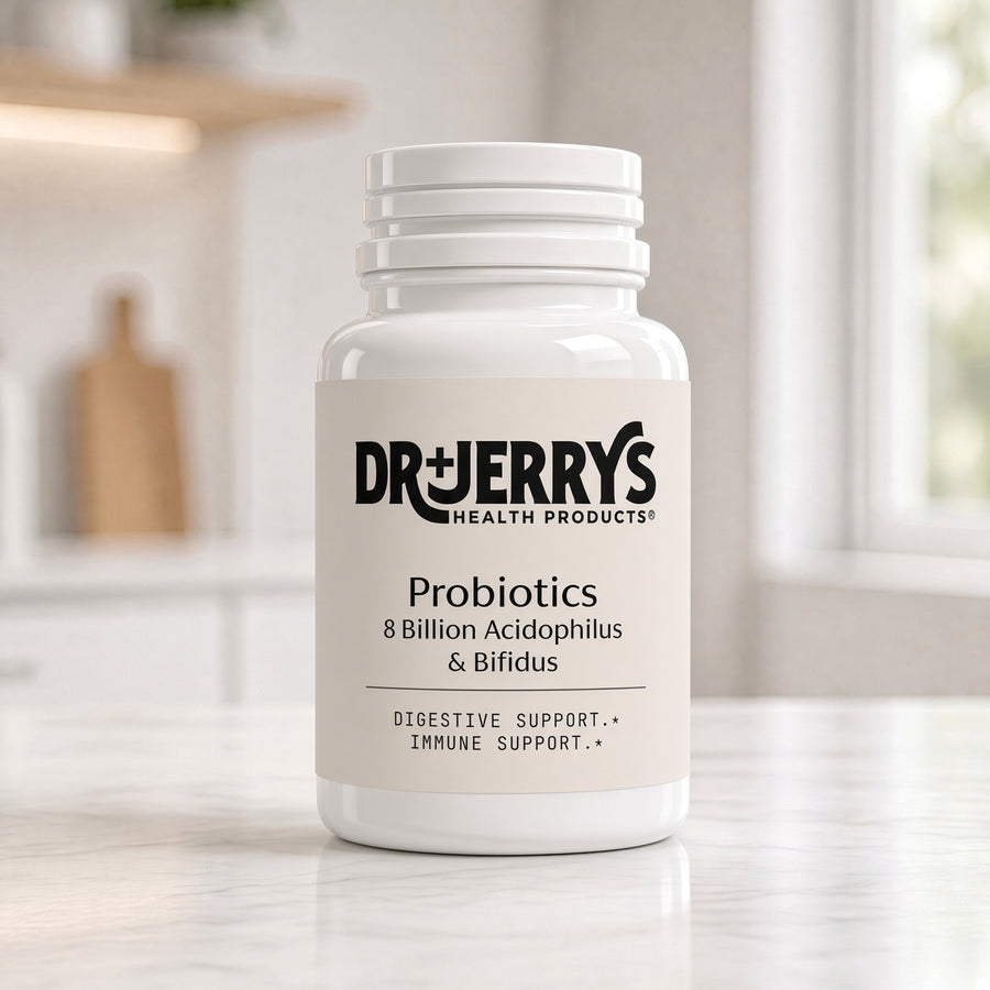 Dr. Jerry's Probiotics 8 Billion, 60 vegan capsules