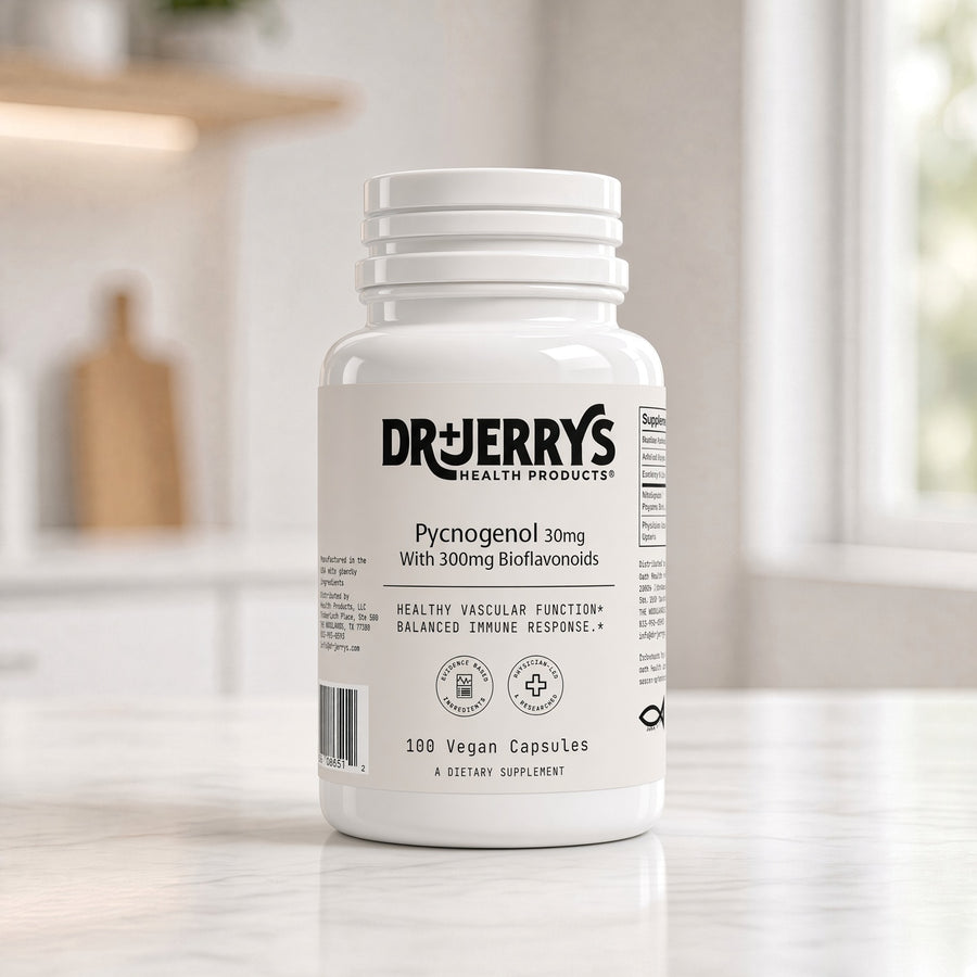 Dr. Jerry's Pycnogenol with Bioflavonoids, 60 vegan capsules